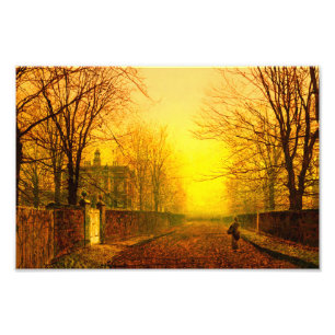 Golden Autumn John Atkinson Grimshaw Photo Print