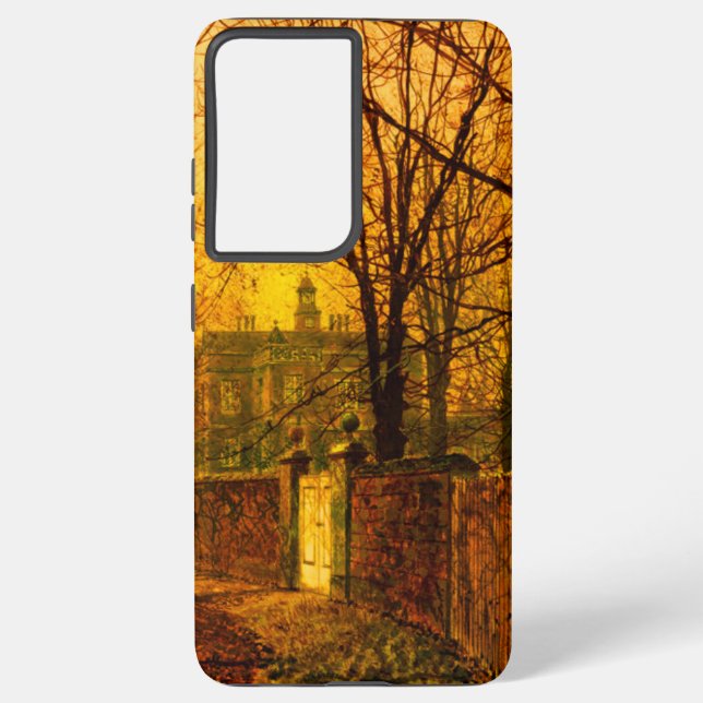 Golden Autumn John Atkinson Grimshaw Samsung Galaxy S21 Ultra Case (Back)