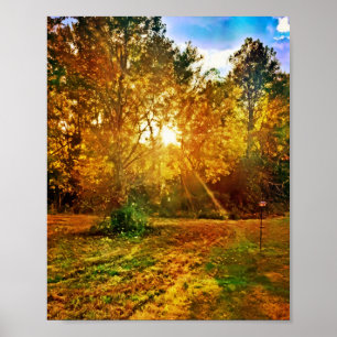 Golden Autumn Print, Value Poster Paper (Matte)