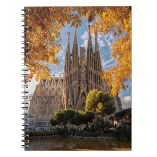 Golden Autumn Sagrada View Notebook