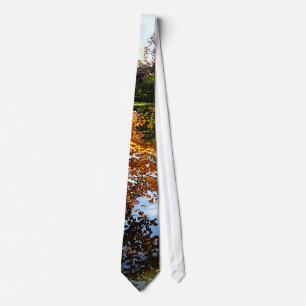 Golden Autumn Trees Tie