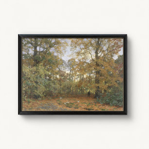 Golden Autumn Woodland Canopy Poster