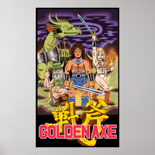 GOLDEN AXE POSTER (Front)
