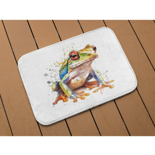 Golden Azure Tree Frog Bath Mat