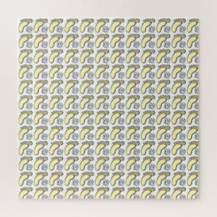 Golden Baby Foot Jigsaw Puzzle