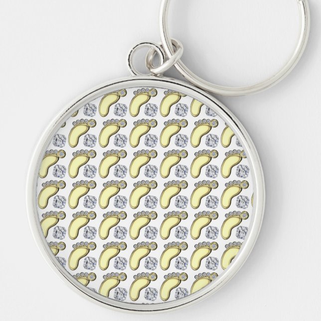 Golden Baby Foot Key Ring (Front)
