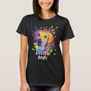 Golden Baby  Golden Retriever Humor Retriever Dog  T-Shirt