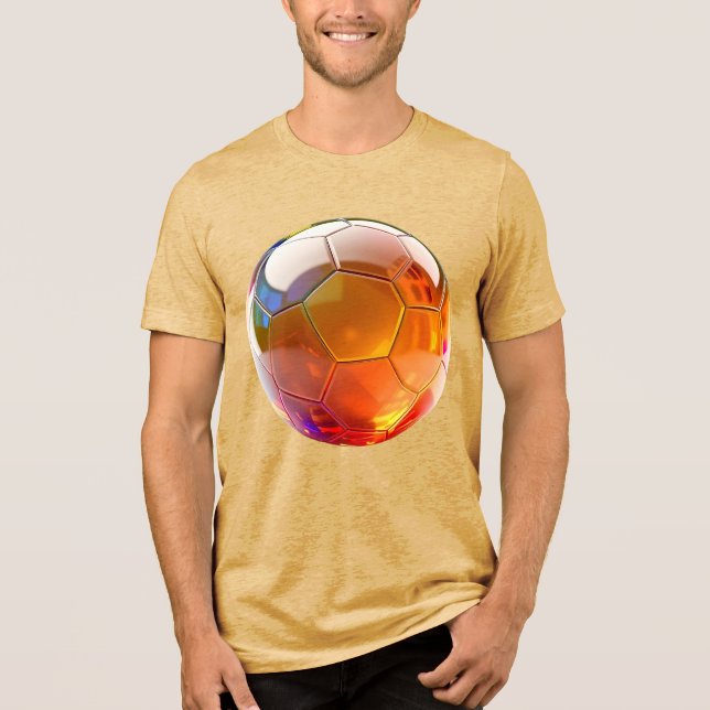 Golden Ball  Bella+Canvas Tri-Blend Shirt (Front)