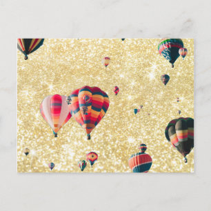 Golden Balloons Postcard