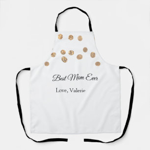 Golden balls glitter best mum ever add name mother apron