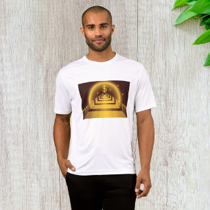 Golden Bank Corridor Glowing Dollar Finance T-Shirt