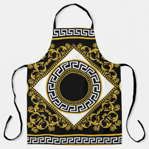 Golden Baroque: Greek Black Border Apron