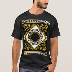 Golden Baroque: Greek Black Border T-Shirt