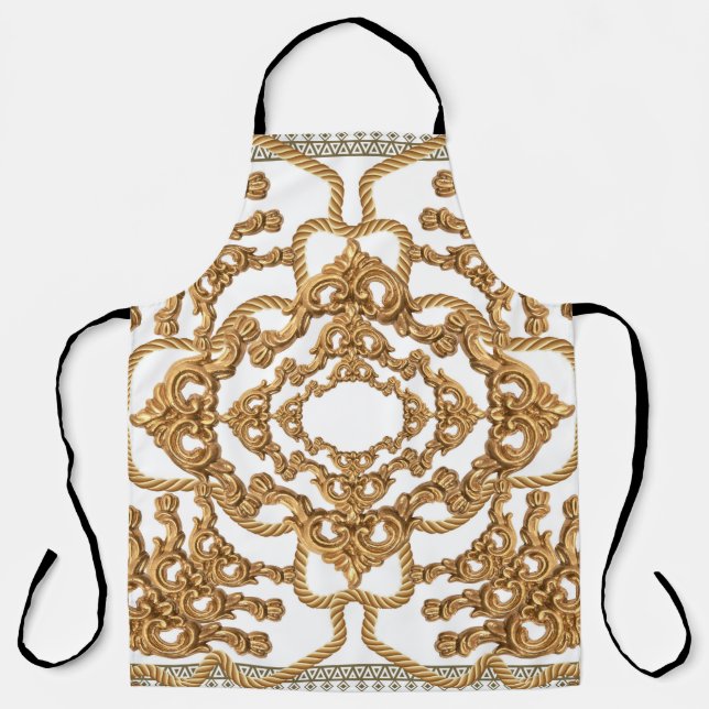 Golden Baroque: Luxurious Ornament Design. Apron (Front)