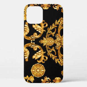 Golden Baroque, Ornamental Elements. iPhone 12 Case