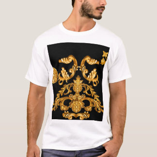 Golden Baroque, Ornamental Elements. T-Shirt