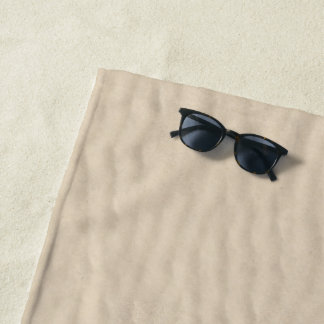 Golden Beach Sand Photo-Effect Faux Sand Beach Towel