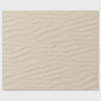 Golden Beach Sand Photo-Effect Faux Sand Wrapping Paper