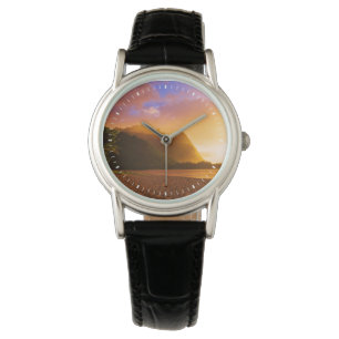 Golden beach sunset, Hawaii Watch