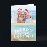 Golden Beaches Tropical Photo Christmas Card<br><div class="desc">Golden Beaches Tropical Photo Christmas Card</div>