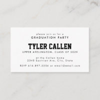 Golden Bear Varsity Text-only Grad Party