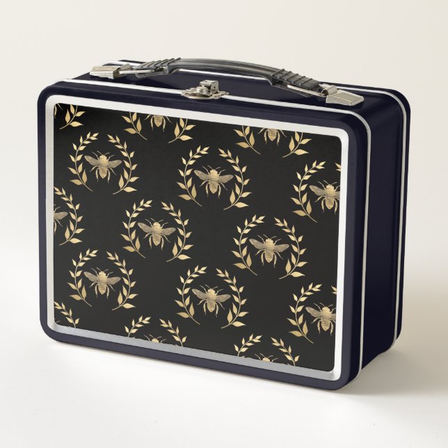 Golden Bee Metal Lunch Box (Front)