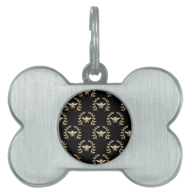Golden Bee Pet ID Tag (Front)
