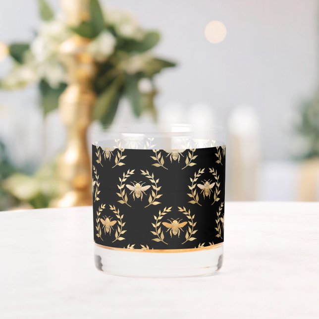 Golden Bee Whiskey Glass (Insitu (Wedding))