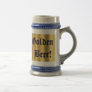 Golden Beer!  Stein