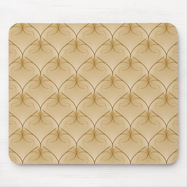 Golden Beige Unparalleled Elegance Mousepad (Front)