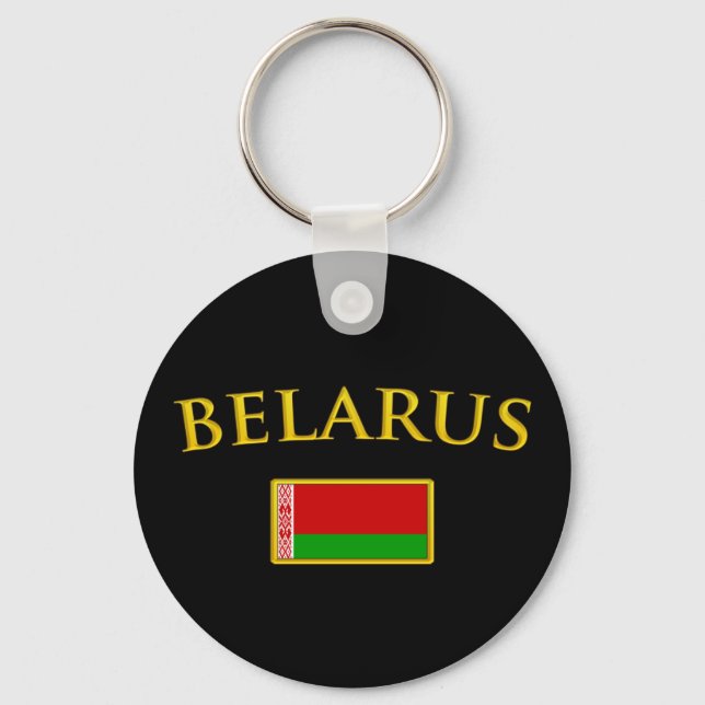Golden Belarus Key Ring (Front)