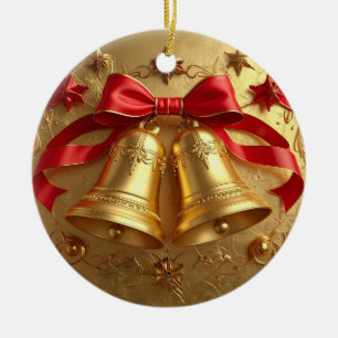 Golden Bells Holiday Ornament