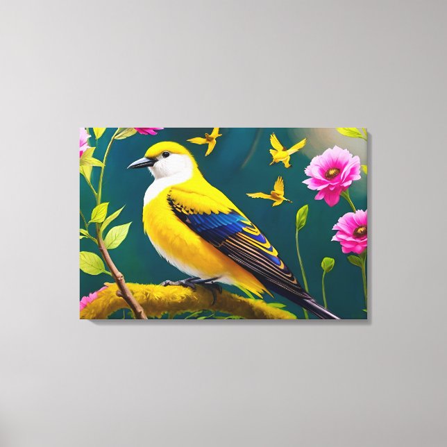 Golden Bird Canvas Print (Front)