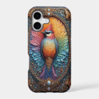 Golden Bird in Ornate Decorative Frame