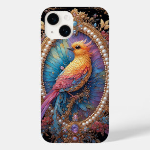 Golden Bird in Ornate Decorative Frame Case-Mate iPhone 14 Case