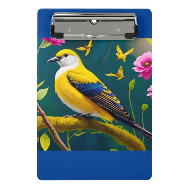 Golden Bird Mini Clipboard (Front)