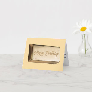 Golden Birthday Bar of Humour Card