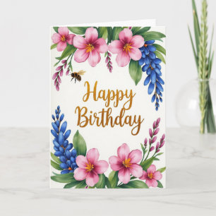 Golden Birthday Greeting Card