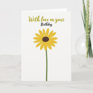 Golden Birthday Love Card