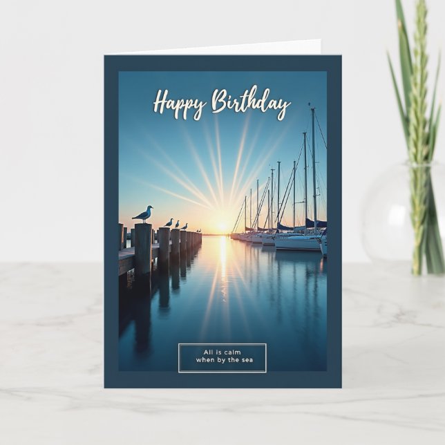 Golden Birthday Marina Card (Front)