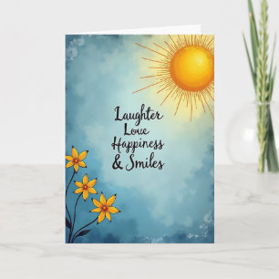 Golden Birthday Sunshine Card