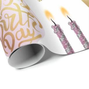 Golden Birthday Wrapping Paper