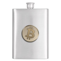 Golden Bitcoin Classic Flask
