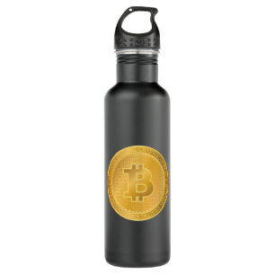 Golden Bitcoin Digital Cryptocurrency 710 Ml Water Bottle