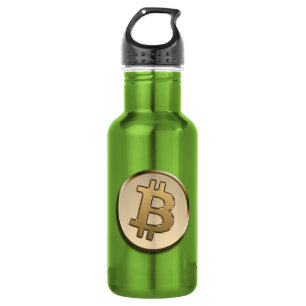 Golden Bitcoin Water Bottle