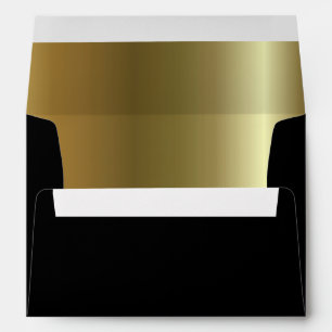 Golden Black A7 Envelope