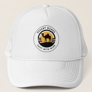 Golden & Black Camel Desert Retro Design Trucker Hat