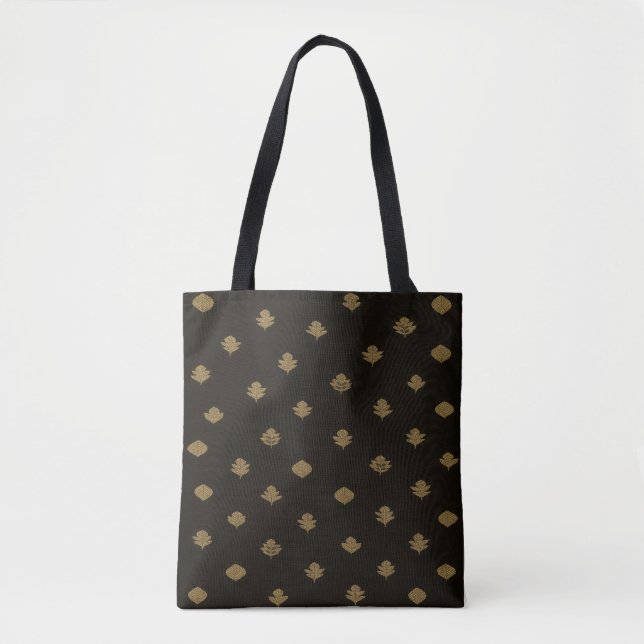 Golden Black Tote Bag (Front)