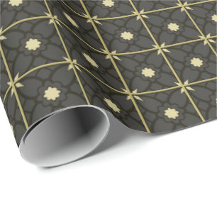 Golden Black Wrapping Paper