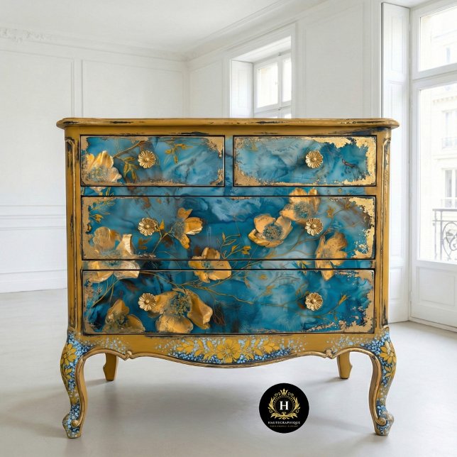 Golden Bloom Botanical Tissue Paper (Creator Uploaded)